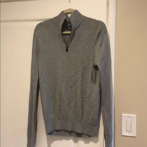 Bonobos cashmere blend half zip sweater